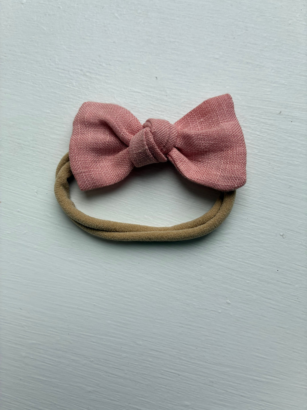 Margot Knot Bow Headband – Blush