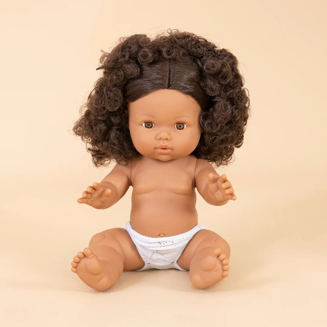 Mini Colettos, Zaara (Hispanic Girl, Brown Curly Hair and Brown Eyes)