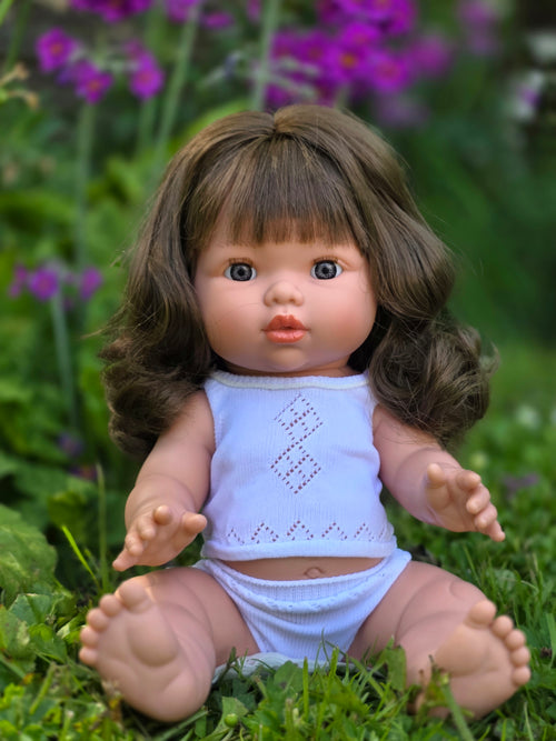 Mini Colettos, Aria (Brunette Girl Doll with Blue Eyes)