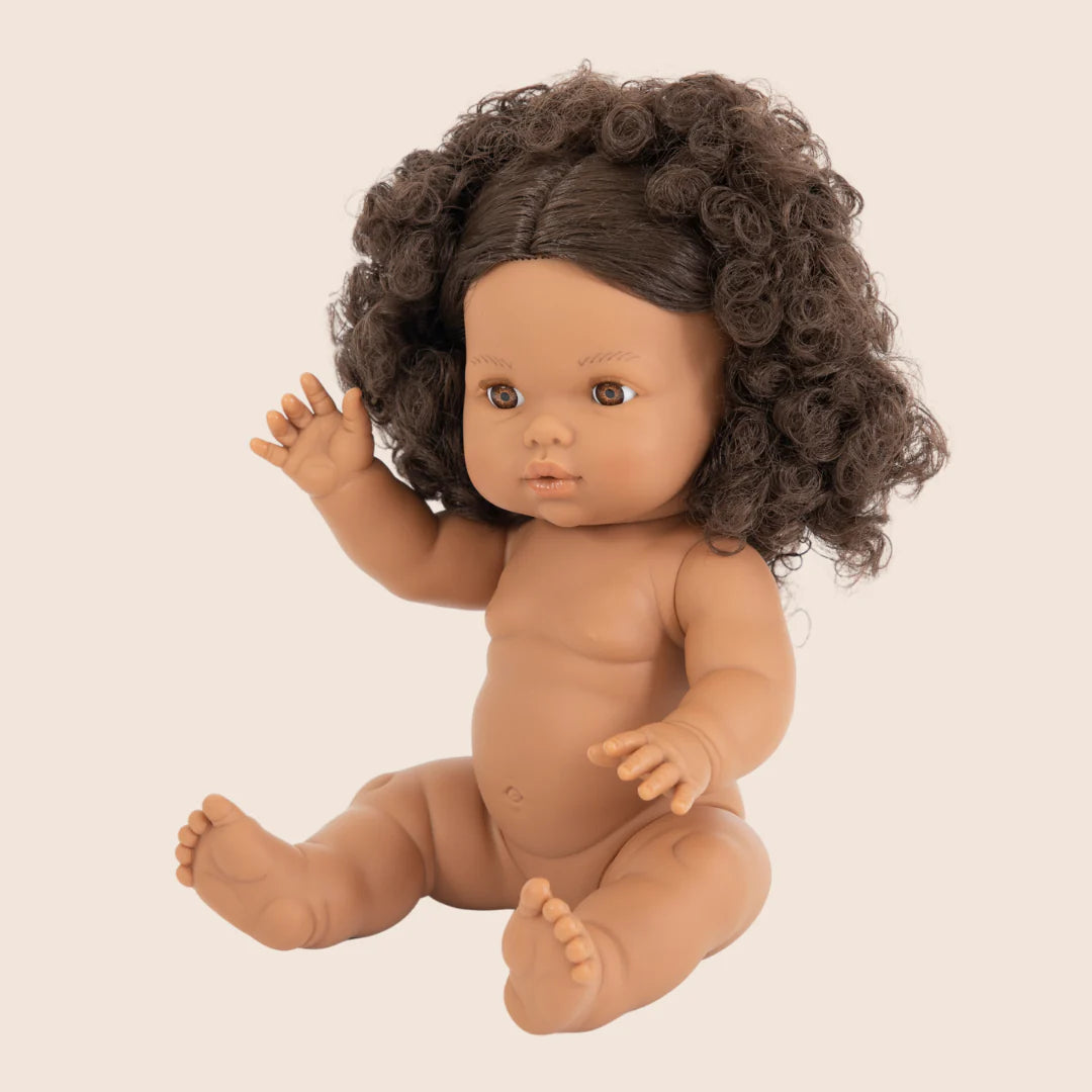 Mini Colettos, Zaara (Hispanic Girl, Brown Curly Hair and Brown Eyes)