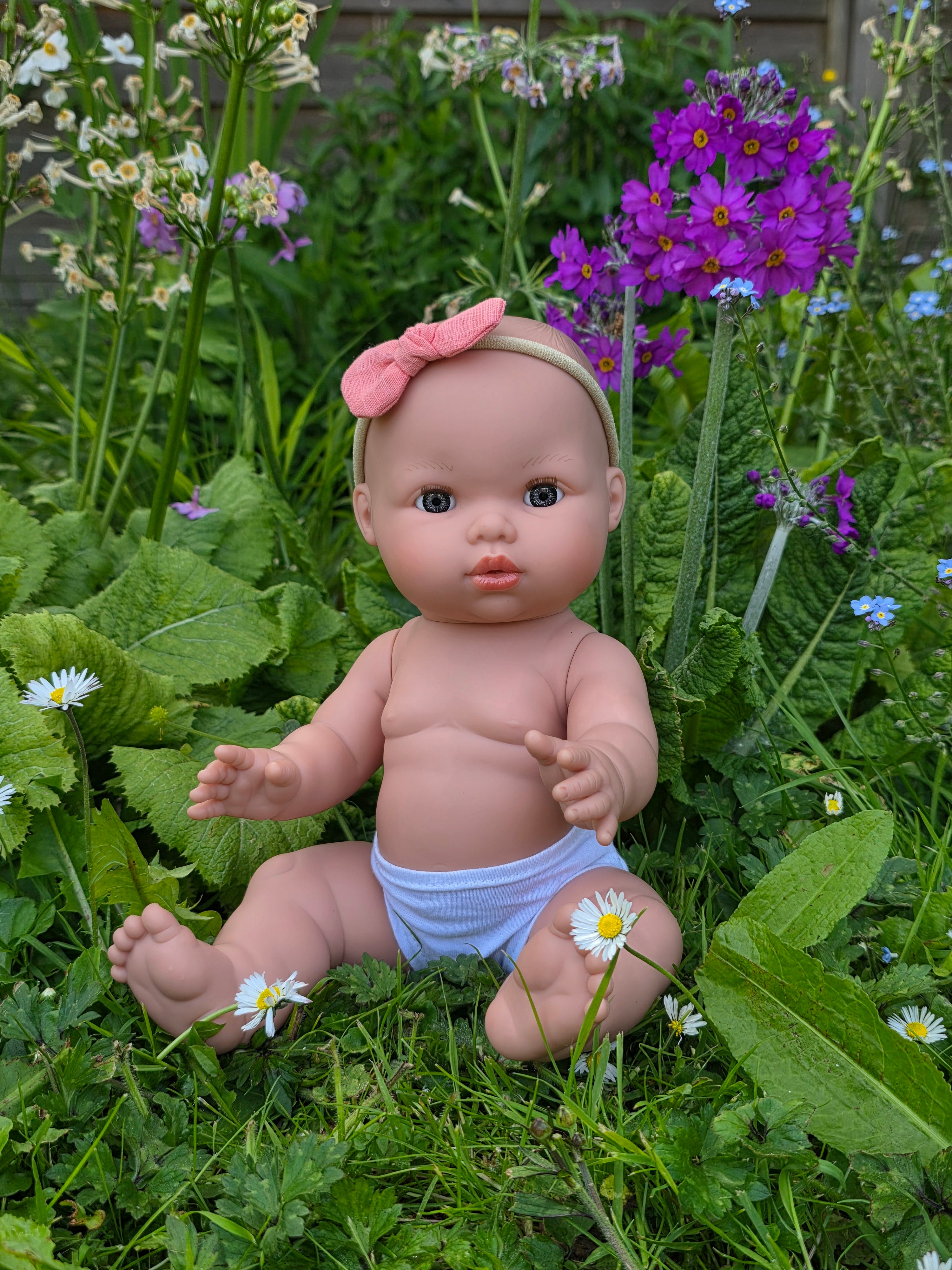 Mini Colettos, Mila (Baby Girl, without Hair and Blue Eyes)