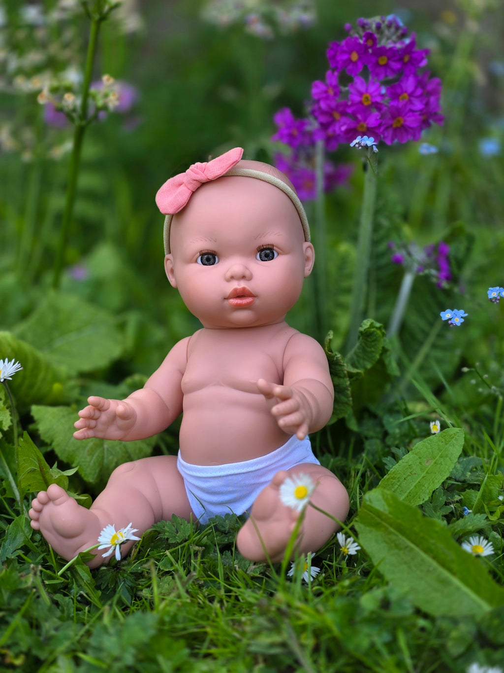 Mini Colettos, Mila (Baby Girl, without Hair and Blue Eyes)