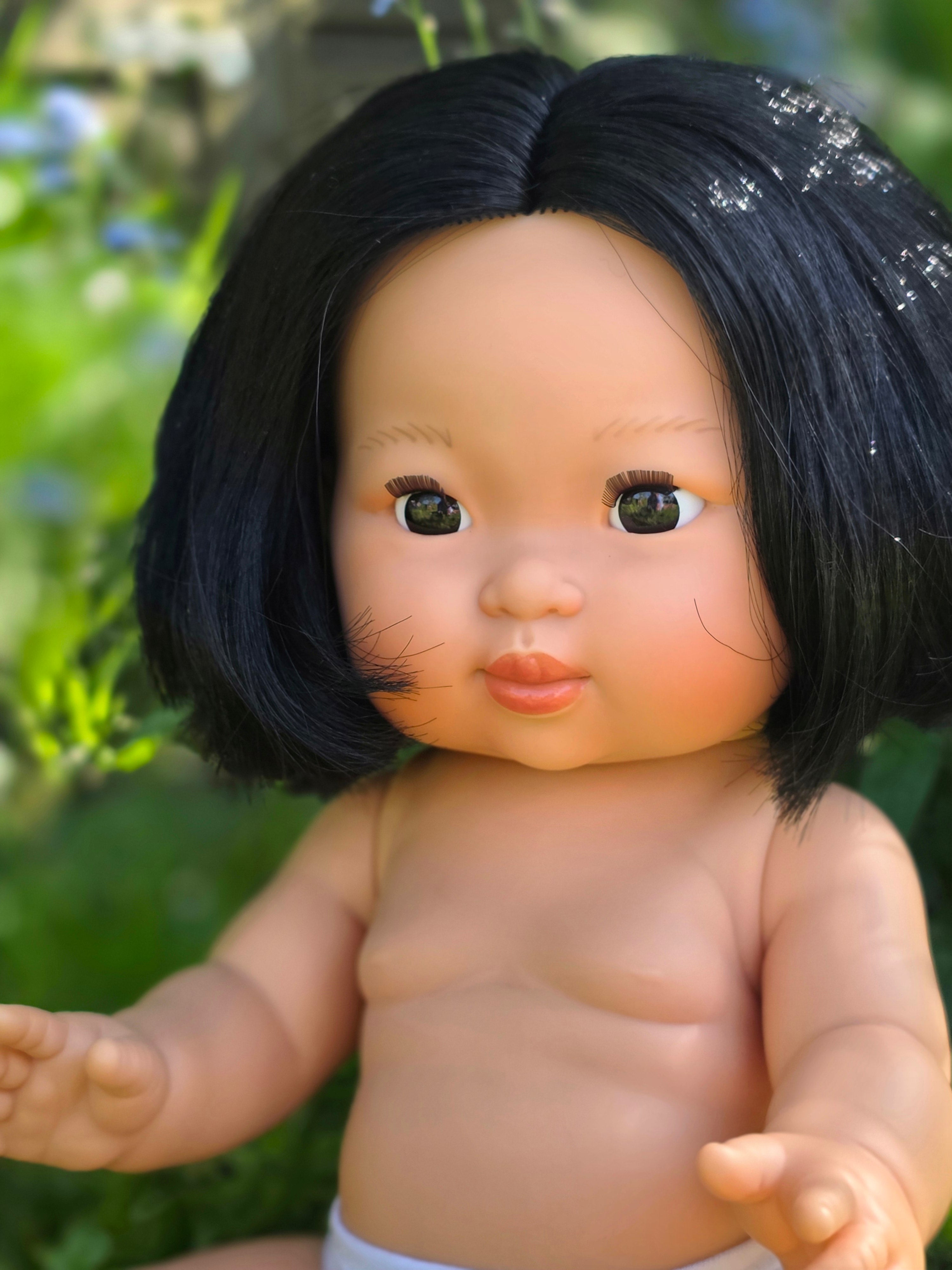 Mini Colettos, Oshin (Asian Girl Doll with Dark Eyes)