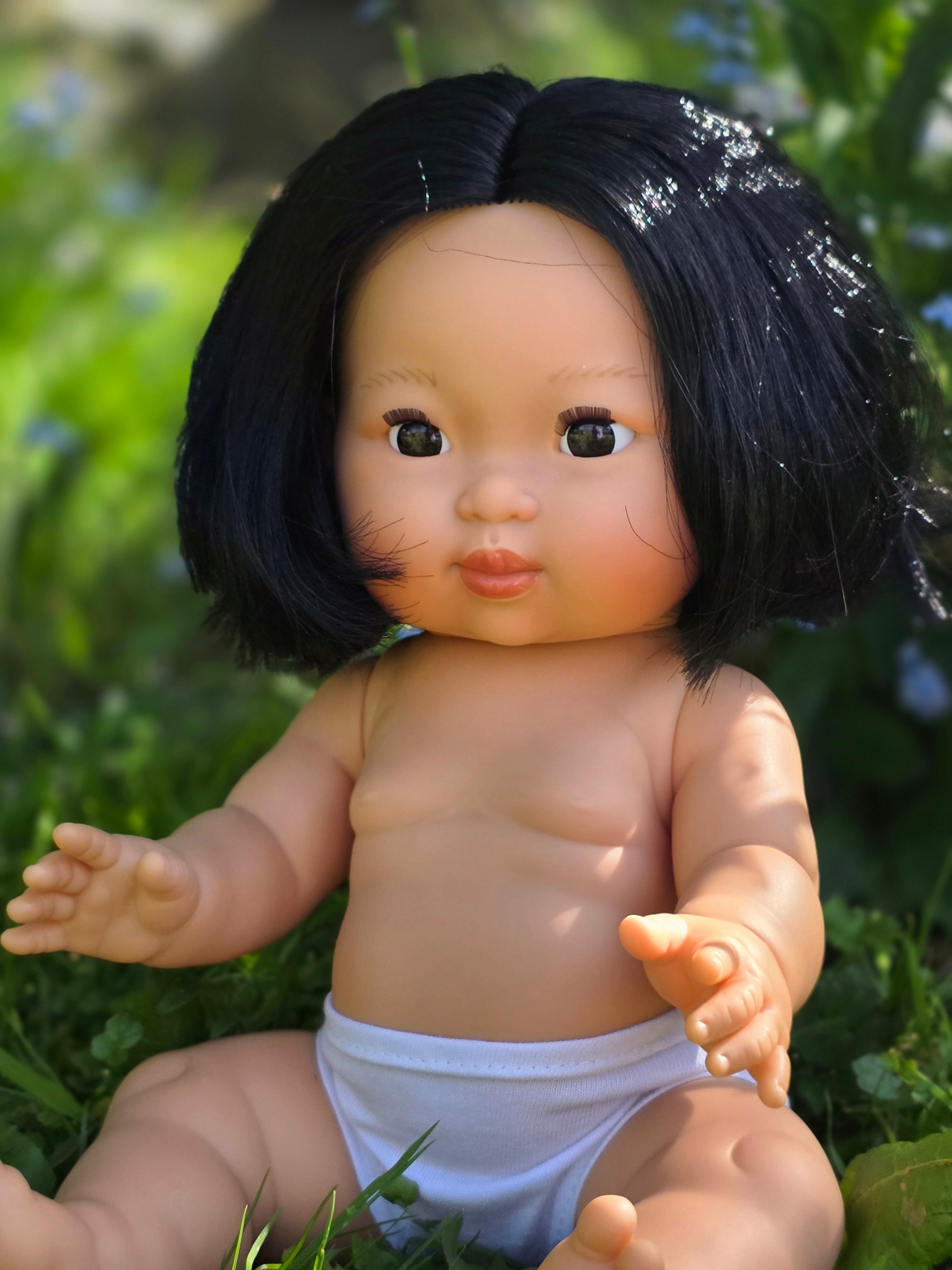 Mini Colettos, Oshin (Asian Girl Doll with Dark Eyes)