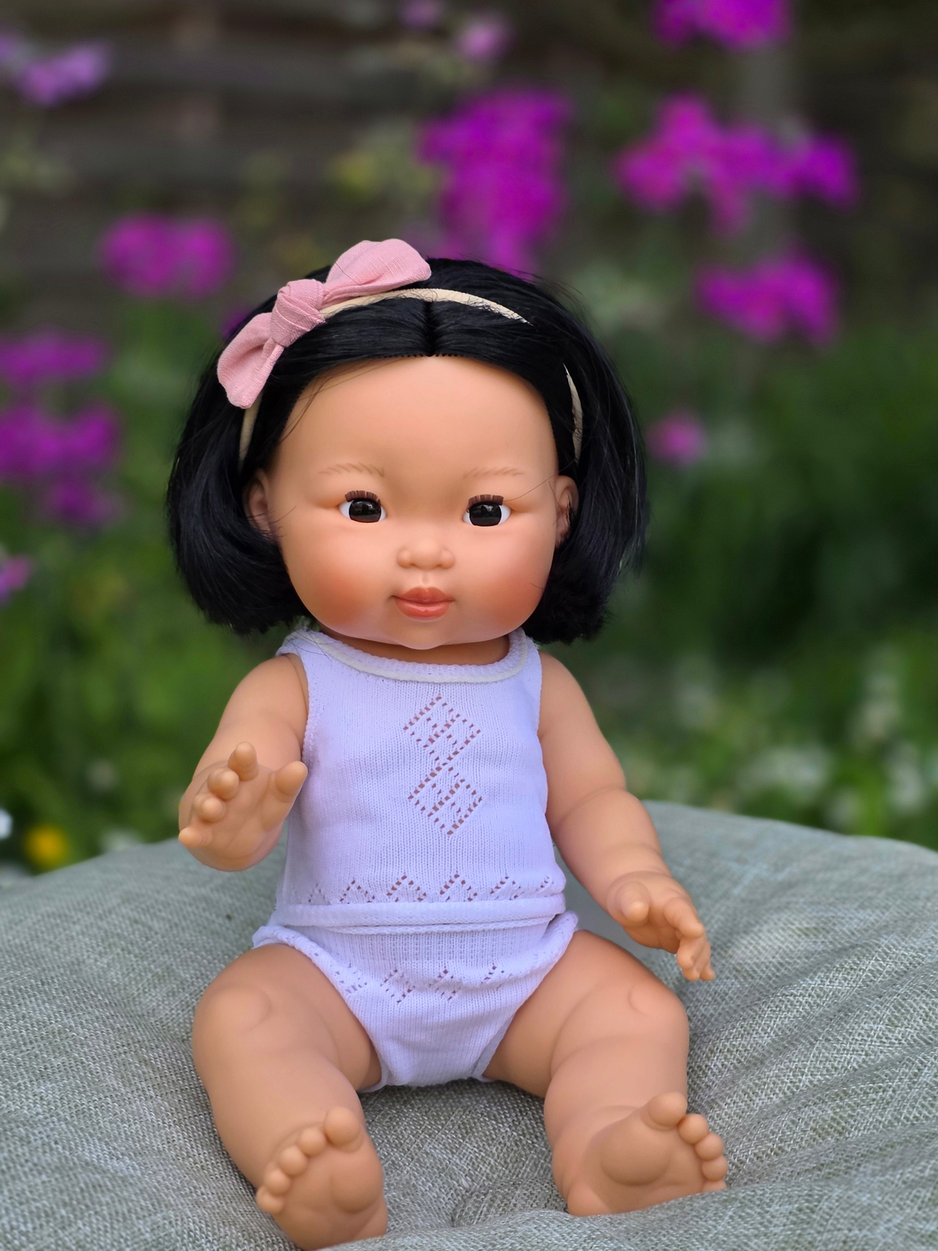 Mini Colettos, Oshin (Asian Girl Doll with Dark Eyes)