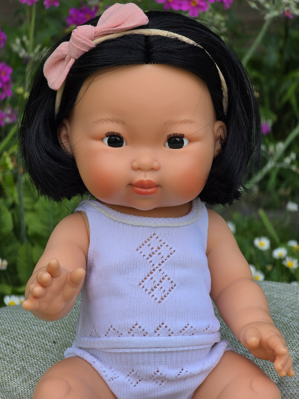 Mini Colettos, Oshin (Asian Girl Doll with Dark Eyes)