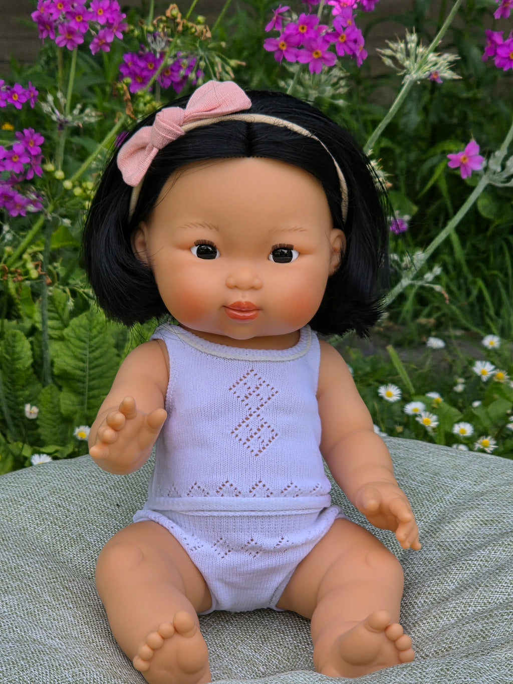 Mini Colettos, Oshin (Asian Girl Doll with Dark Eyes)