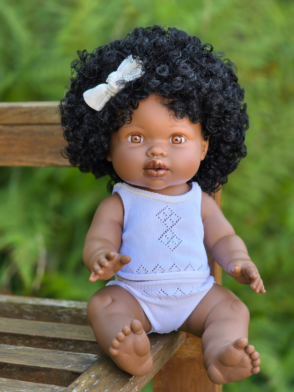 Mini Colettos, Sarah (African Girl with Brown Eyes & Curly Hair)