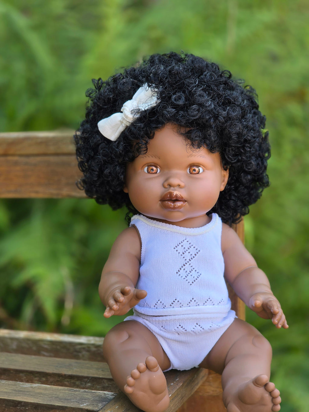 Mini Colettos, Sarah (African Girl with Brown Eyes & Curly Hair)