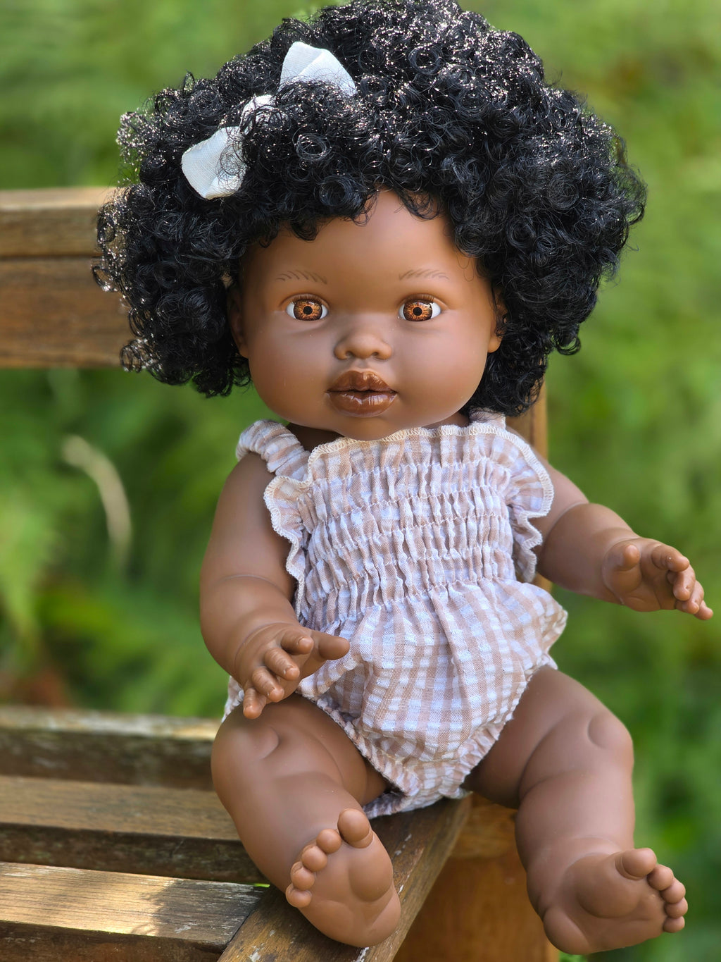 Mini Colettos, Sarah (African Girl with Brown Eyes & Curly Hair)
