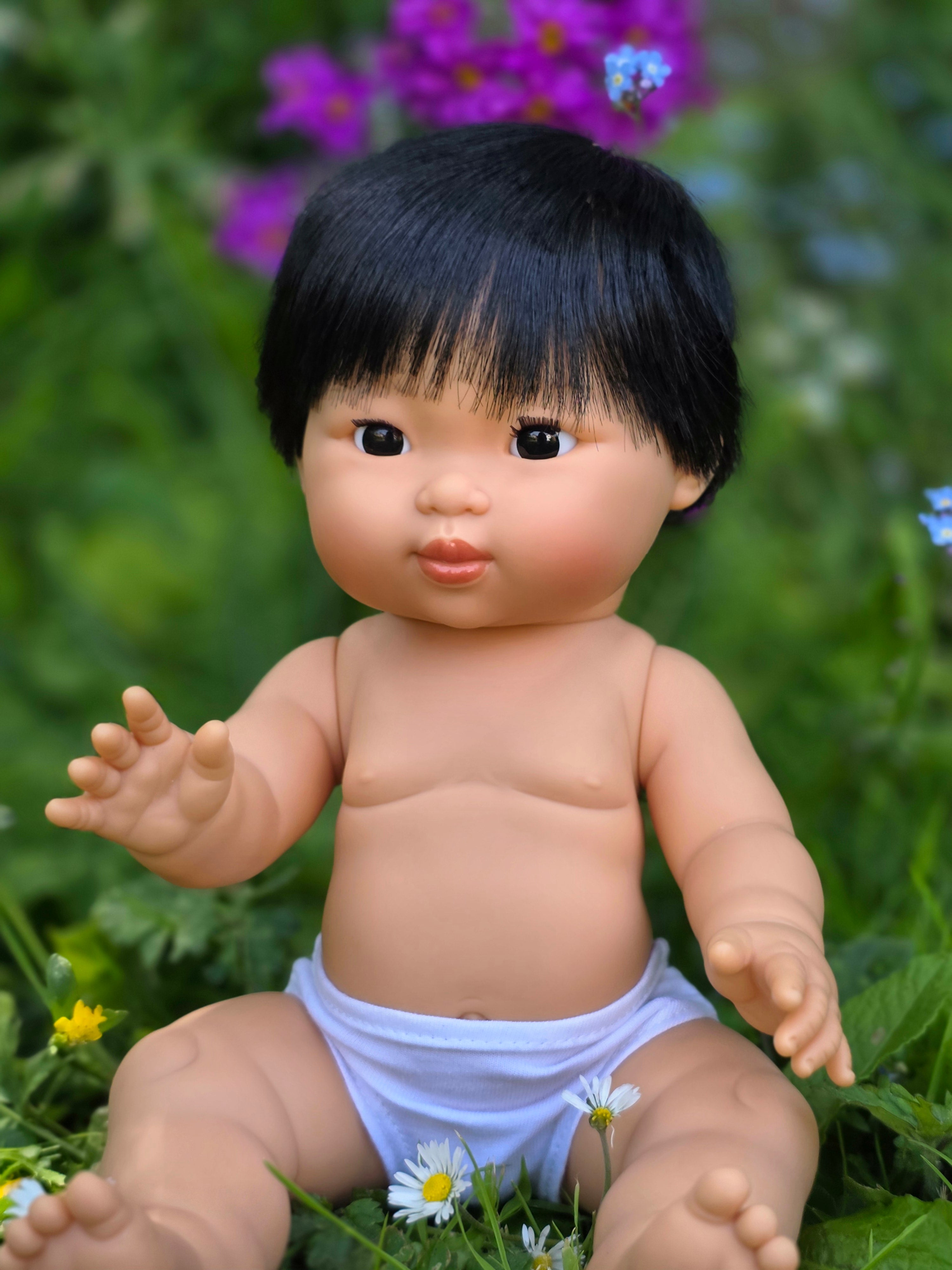 Mini Colettos, Taro (Asian Boy Doll with Dark Eyes)