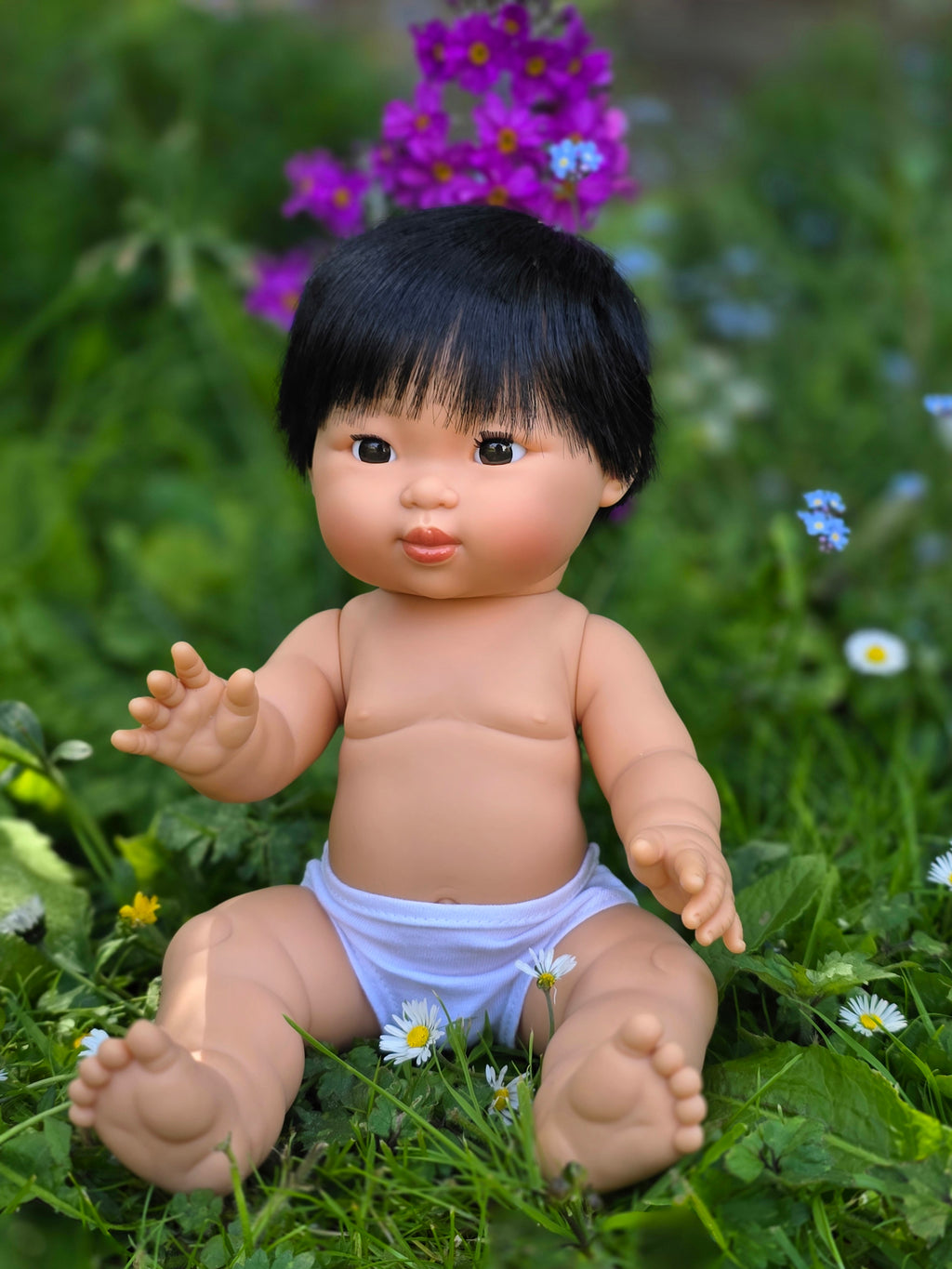 Mini Colettos, Taro (Asian Boy Doll with Dark Eyes)