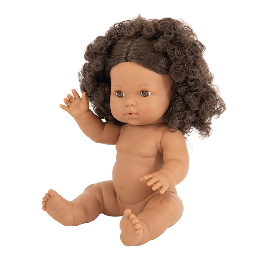 Mini Colettos, Zaara (Hispanic Girl, Brown Curly Hair and Brown Eyes)